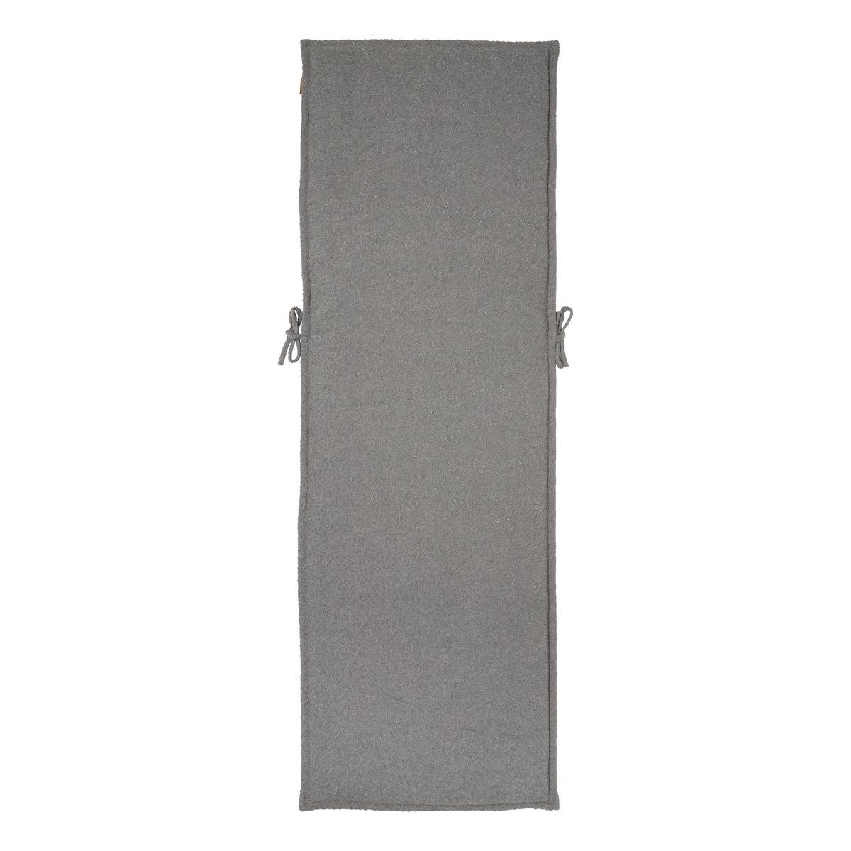 Coussin de transat déhoussable SOLFIA gris ardoise, HESPERIDE