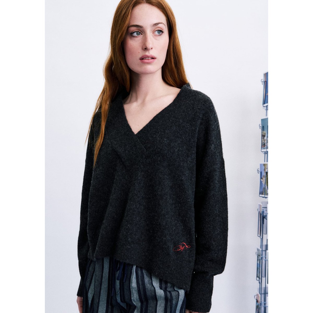 Pull Norikura en laine NORIKURA anthracite, FRNCH