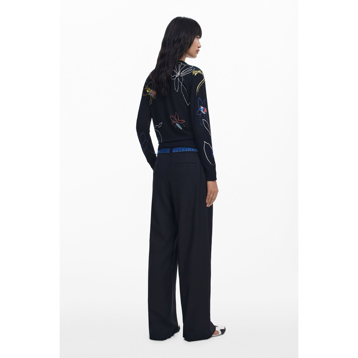 Pantalon tailleur combiné noir, DESIGUAL