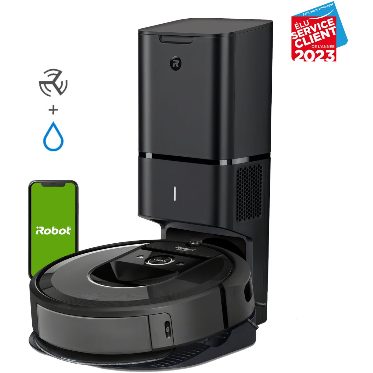 Robot Aspirateur Laveur Roomba Combo i8+ i8578 couleur unique, I ROBOT