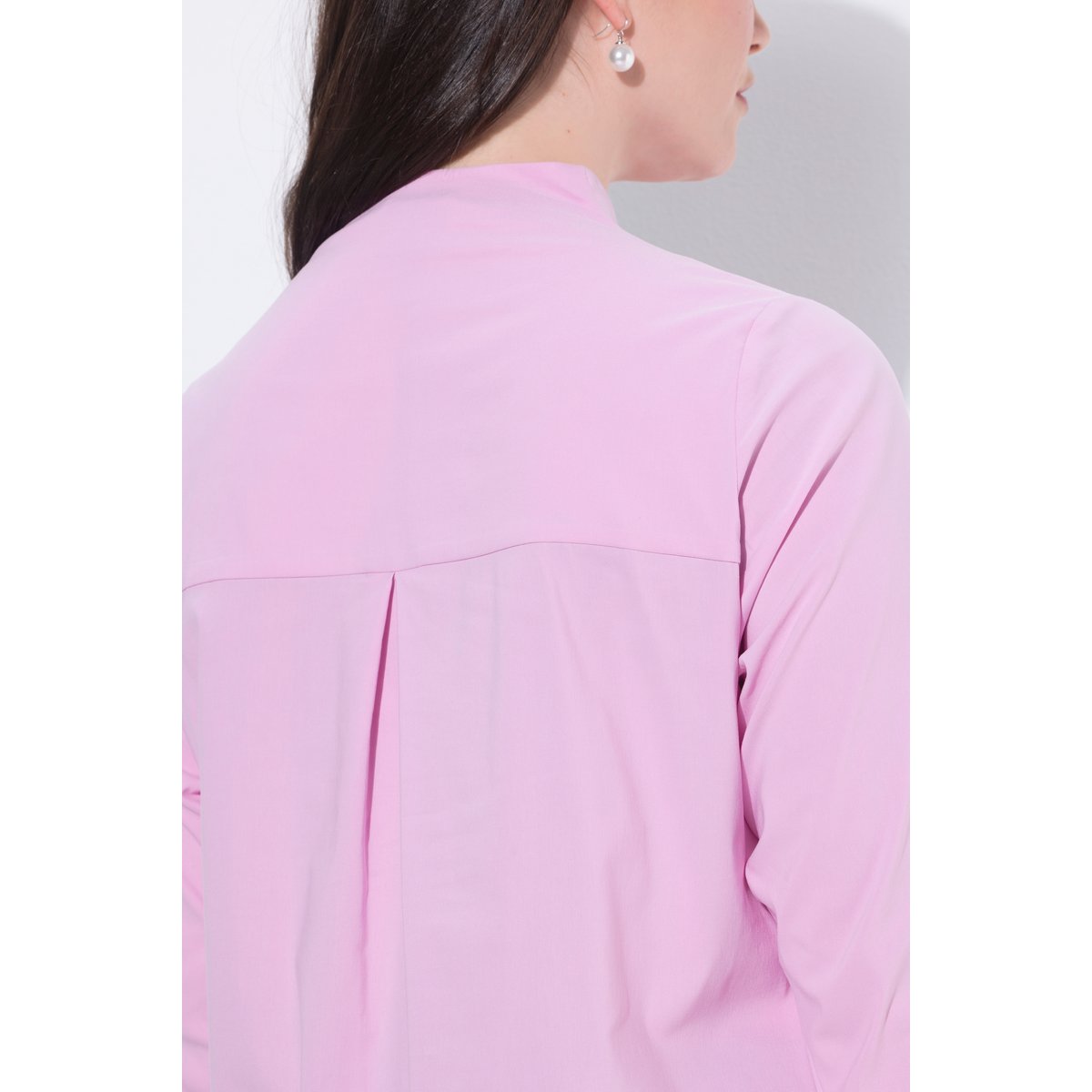 Blouse manches longues et col calice vieux rose, ULLA POPKEN