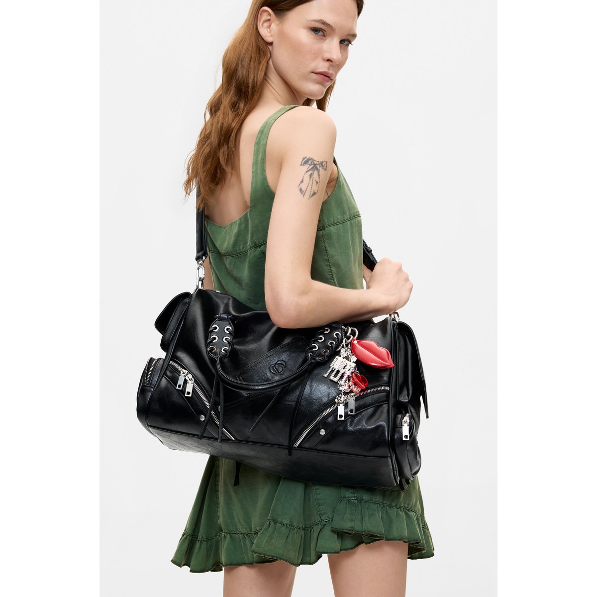 GRAND SAC EFFET CUIR noir, DESIGUAL