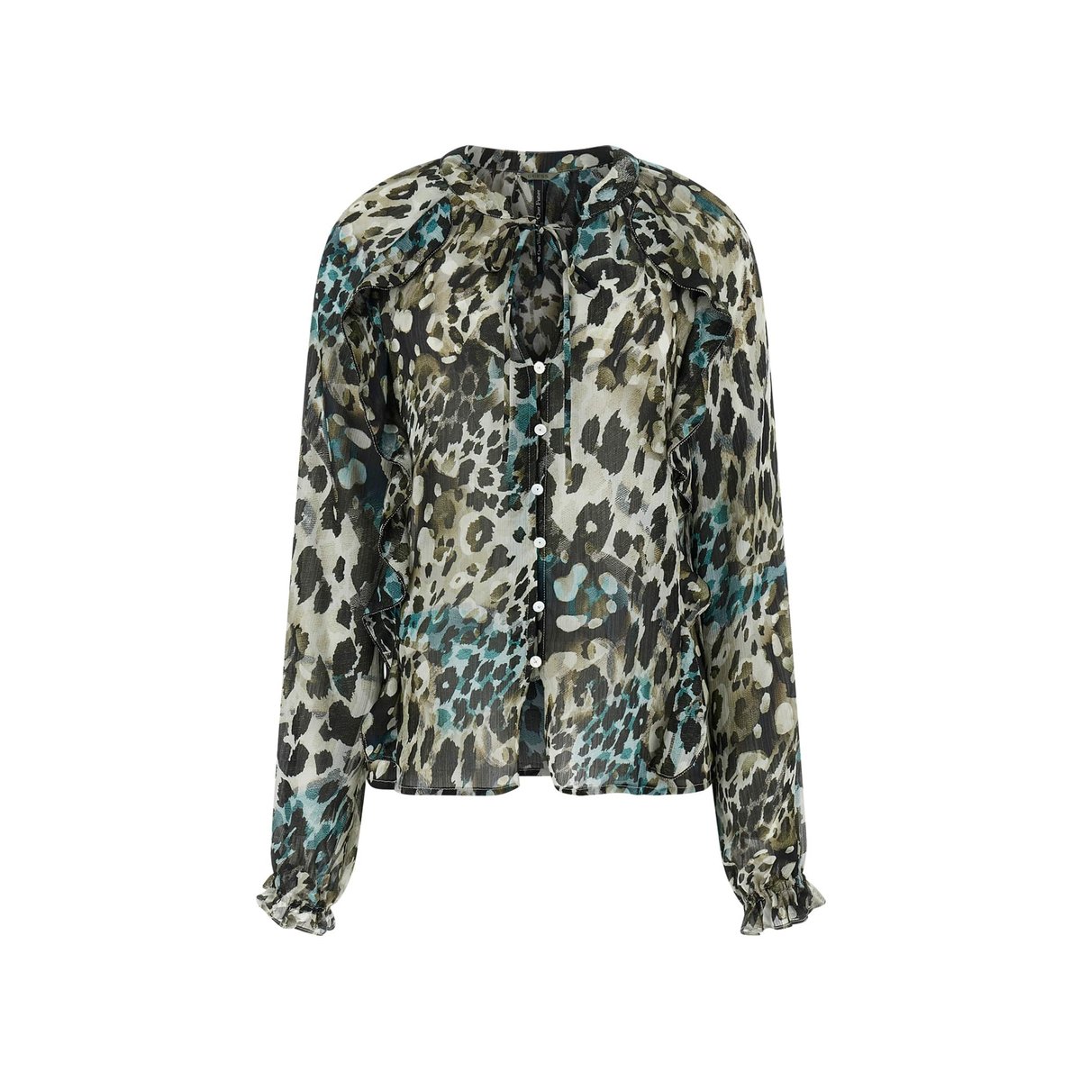 Blouse Volantée animalier, GUESS