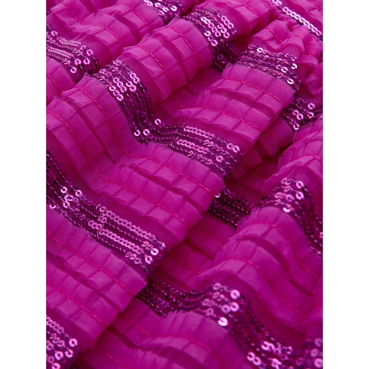 Robe grandes occasions à volants et sequins rose, NEXT