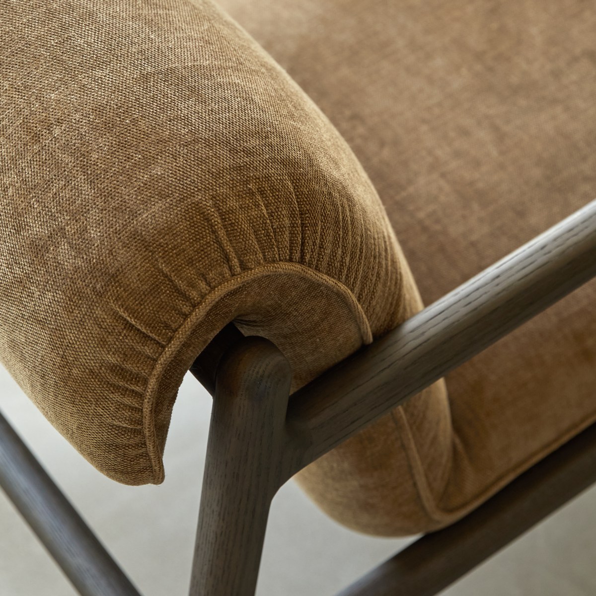 Fauteuil en Tissu, EMMA marron, TIKAMOON