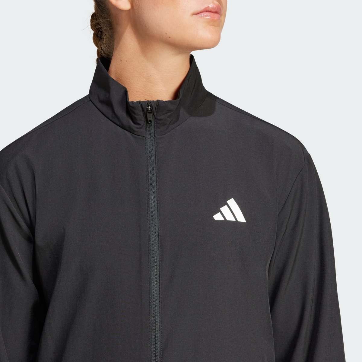 Veste D'échauffement Toile 3 Bandes Train Essentials Veste D'échauffement Toile 3 Bandes Train Essentials black / white, adidas Performance