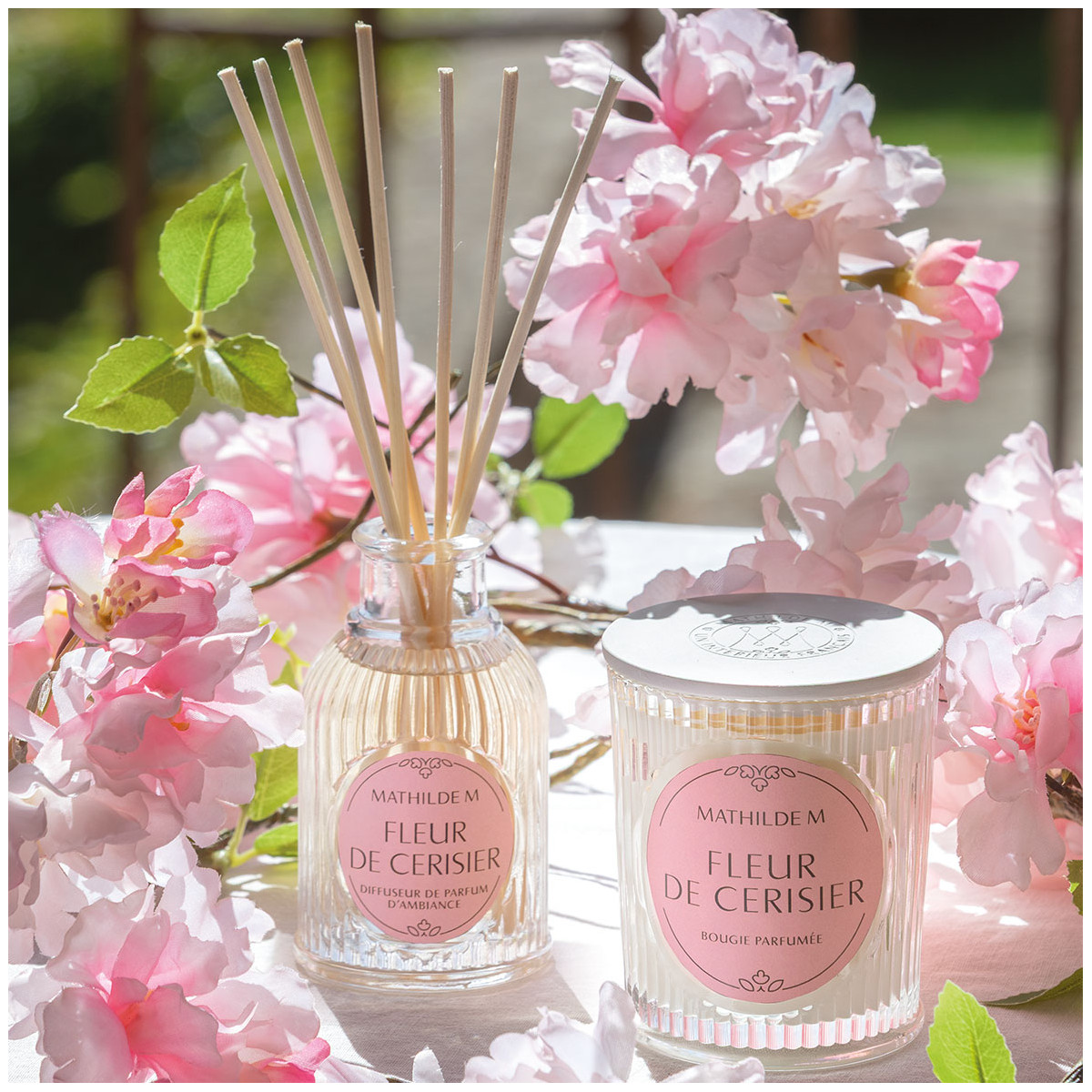 Bougie parfumée Les Intemporelles - FLEUR DE CERISIER transparent, MATHILDE M