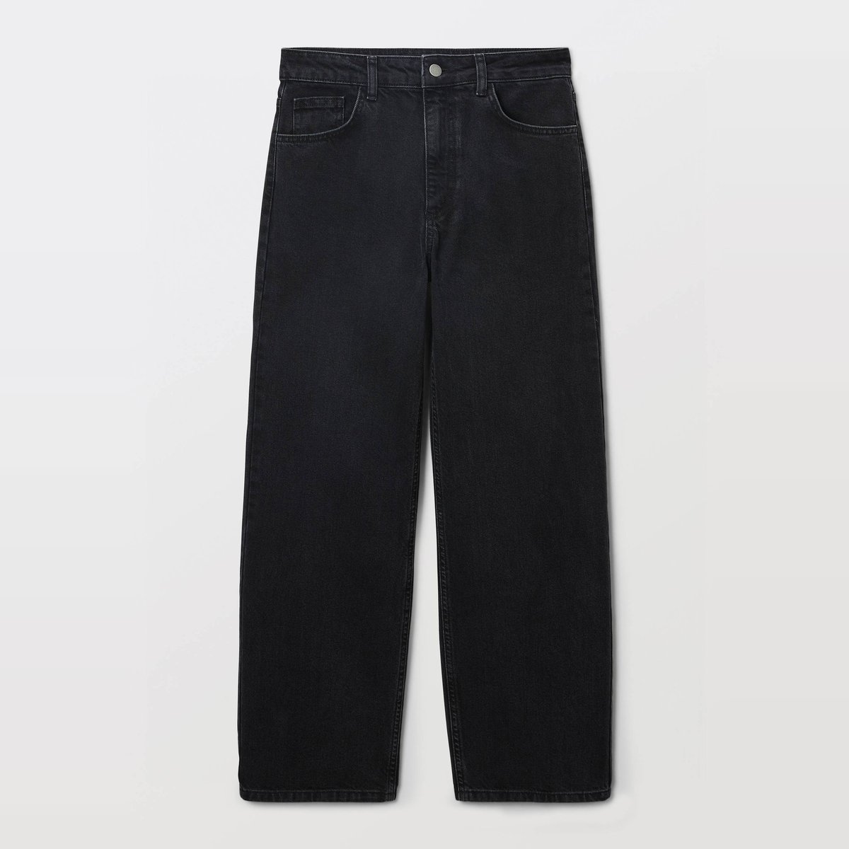 Jean boyfriend en coton grey denim, MONOPRIX