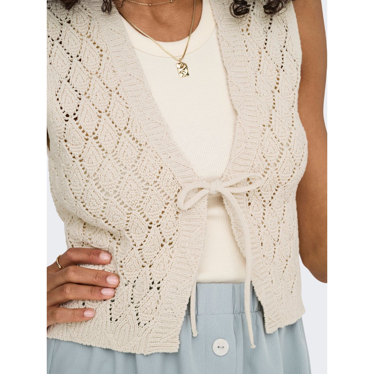 Cardigan ecru, ONLY