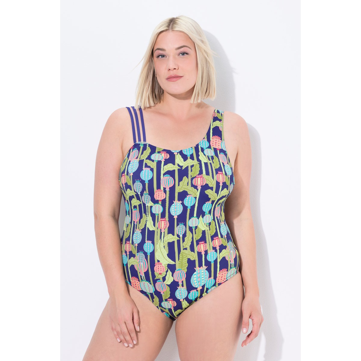 Maillot de bain avec bonnets souples vert pomme, ULLA POPKEN