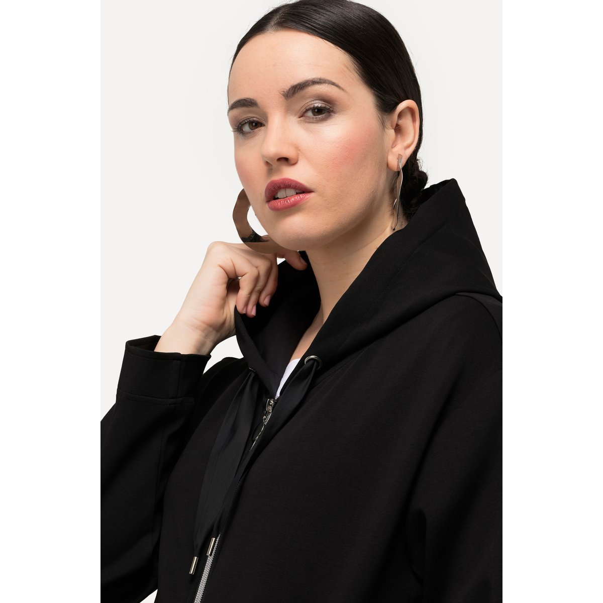 Veste à capuche noir, ULLA POPKEN