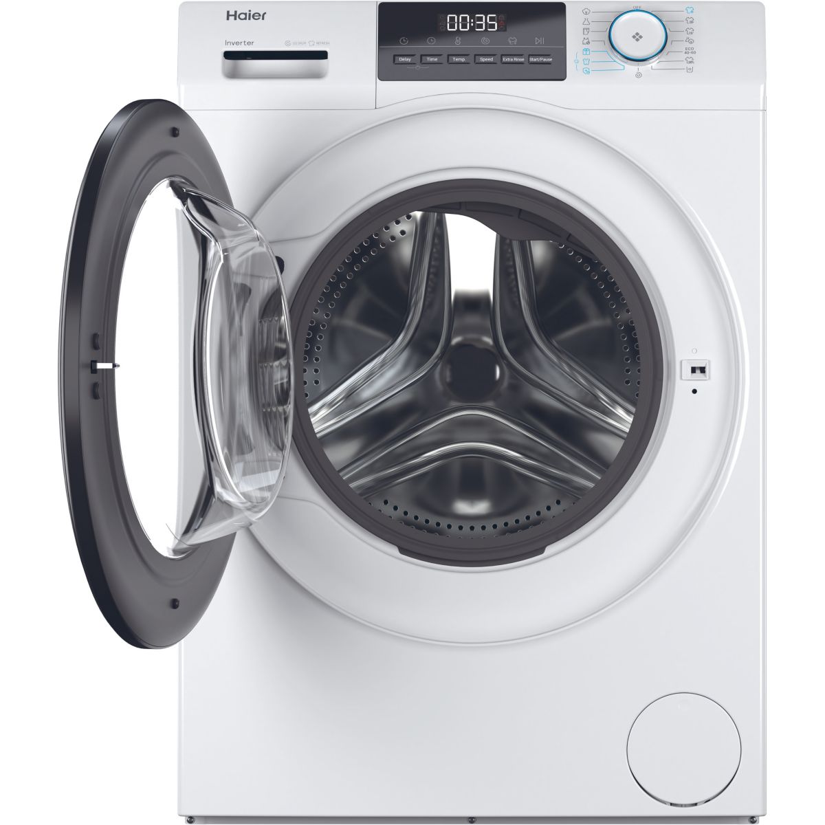 Lave linge hublot HW100-BP14929A-S blanc, HAIER