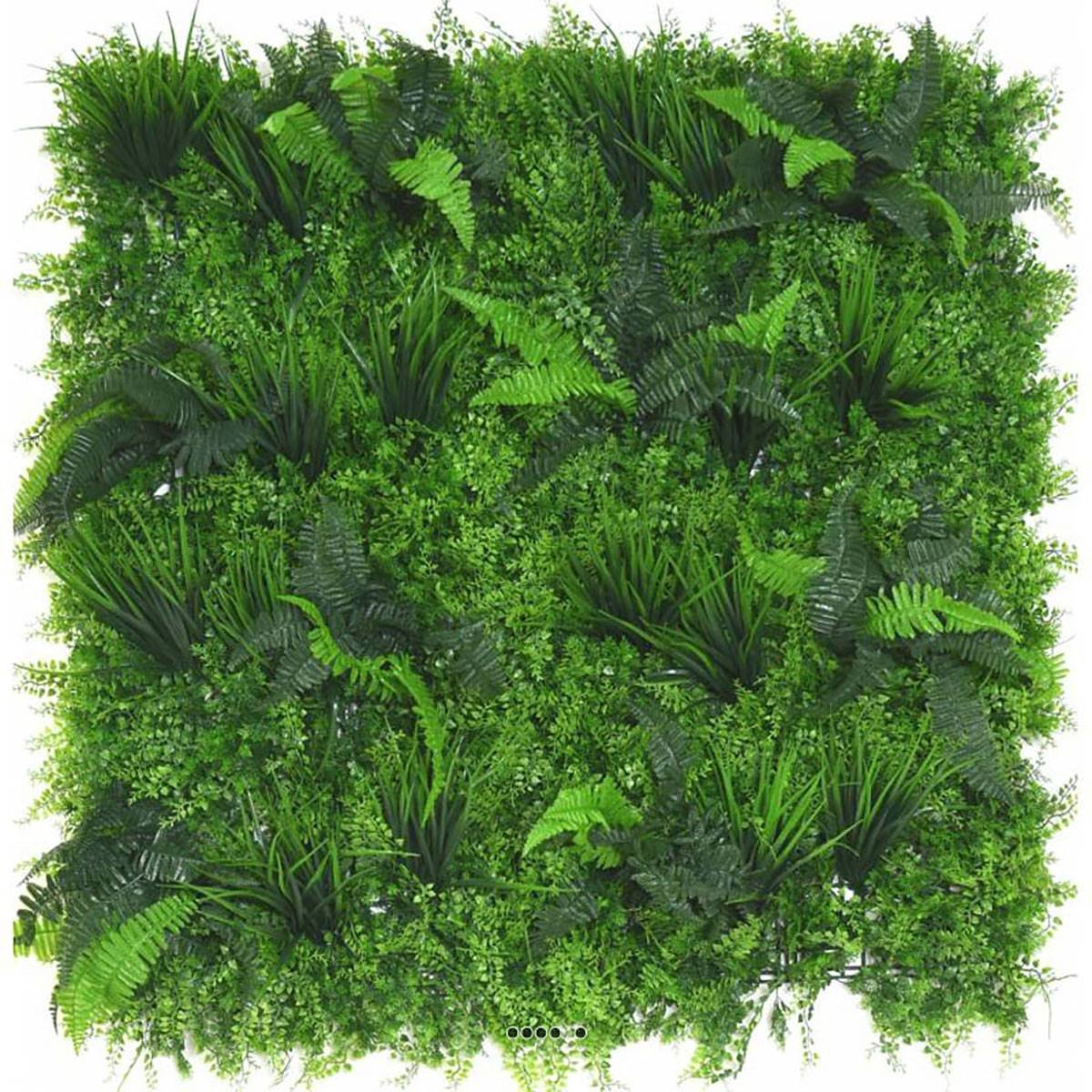 Plaque de feuillage mixte artificiel pour mur vert, ARTIFICIELLES