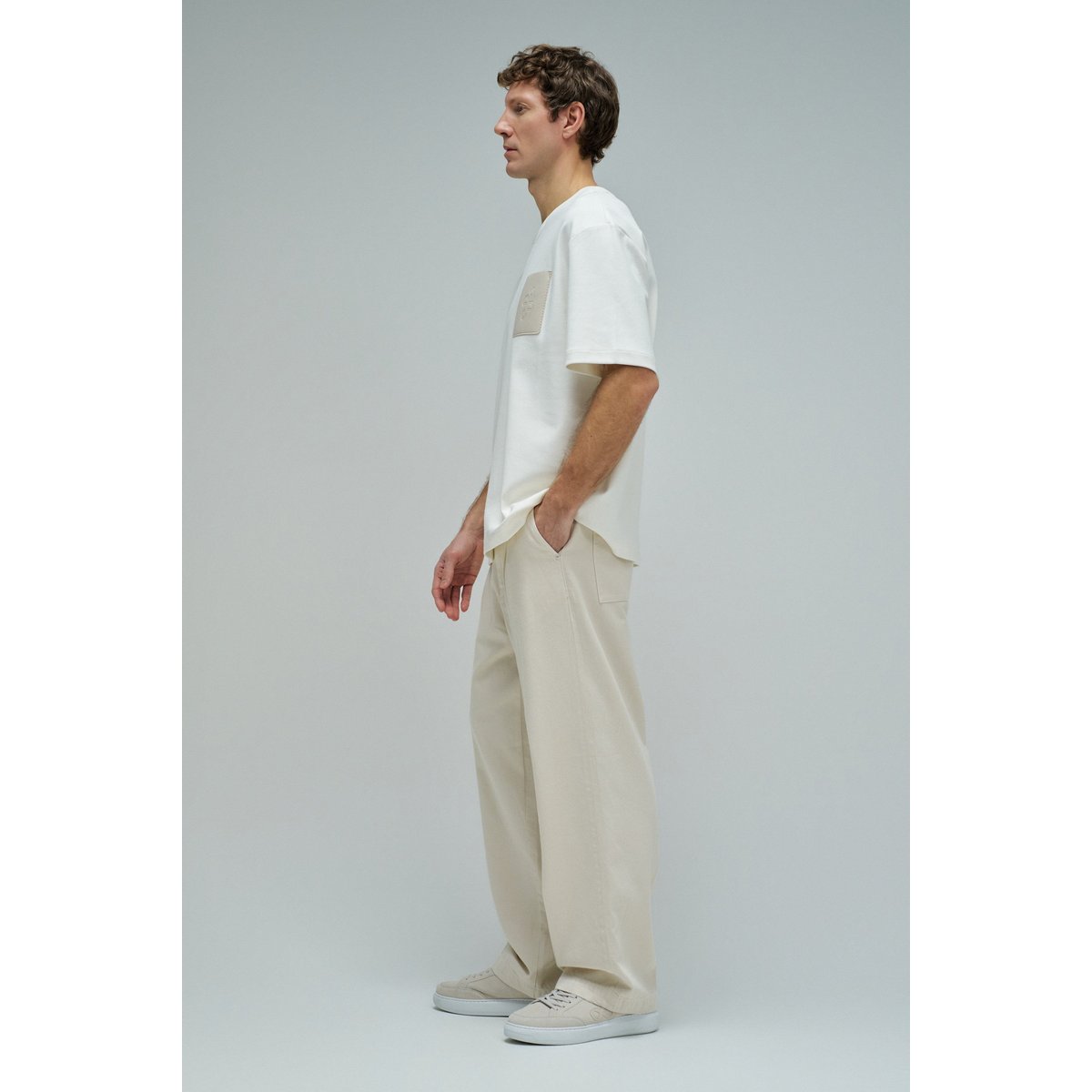 T-SHIRT AVEC BRANDING beige, SALSA JEANS