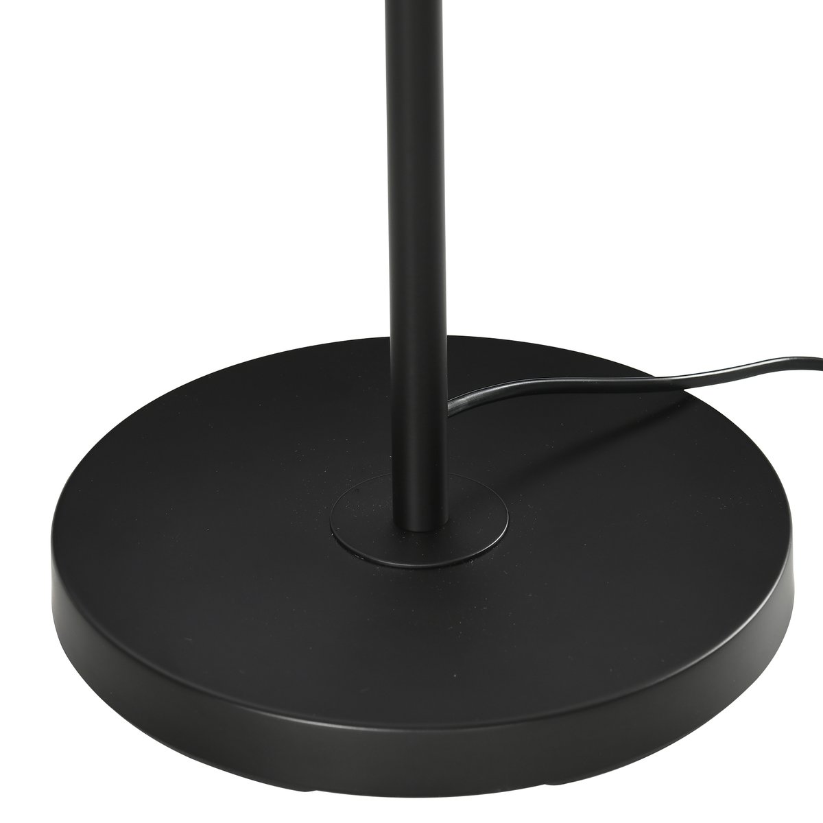 Lampadaire Ficelle de papier Bois naturel noir, HOMCOM
