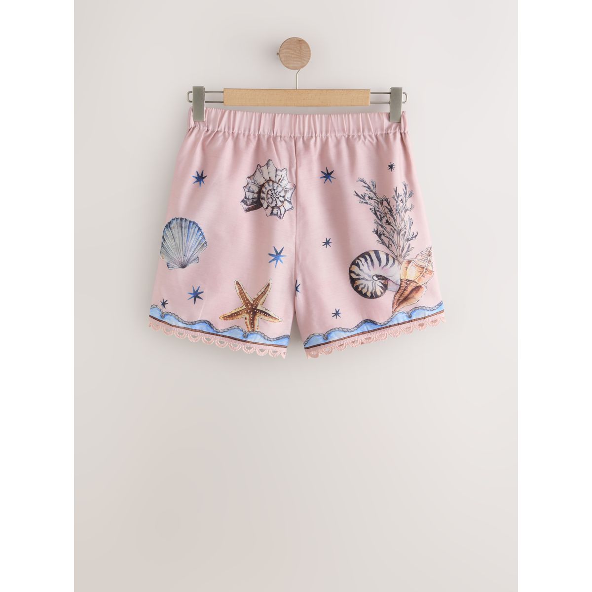 Short léger imprimé coquillage rose, NEXT