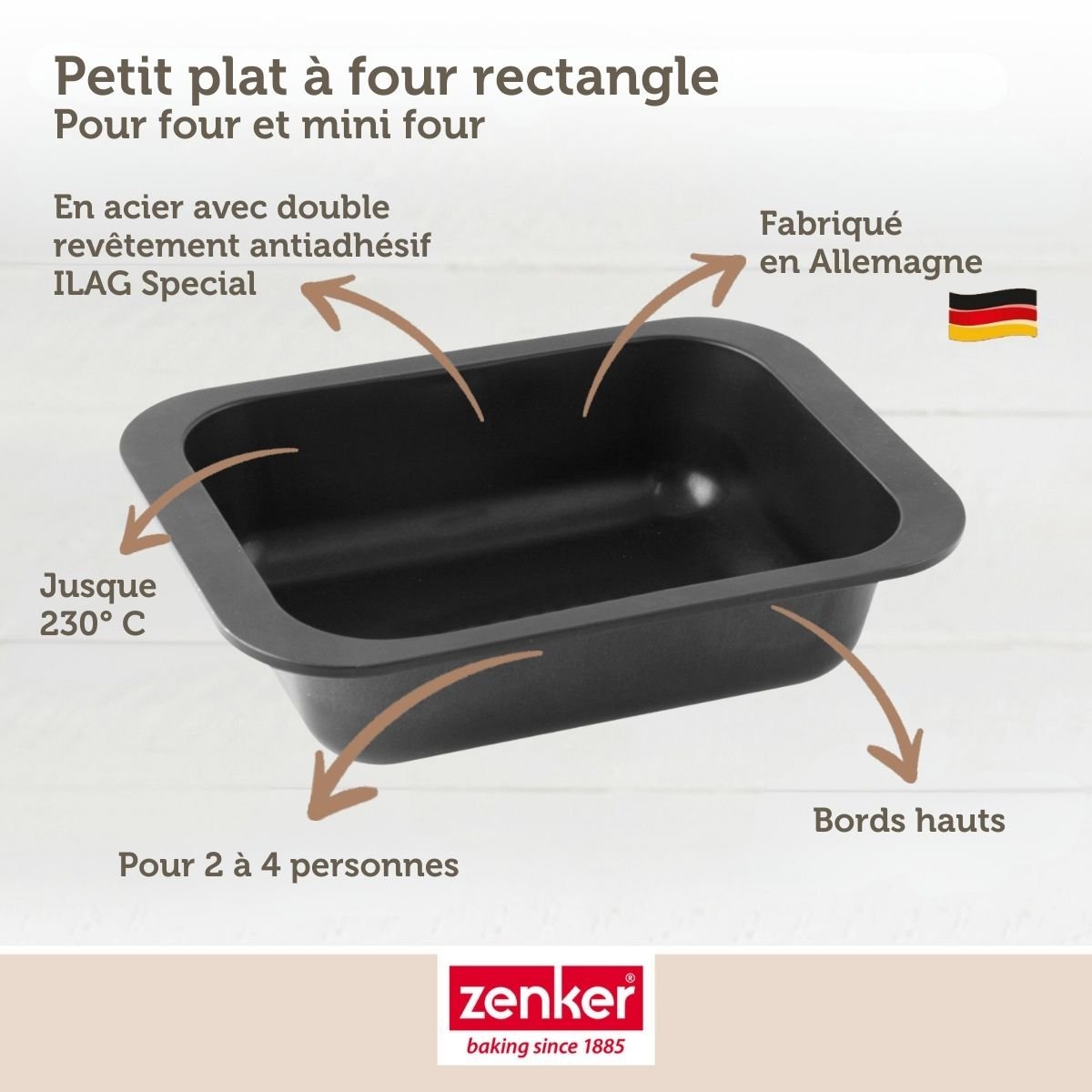 Plat à four SPECIAL COOKING noir, ZENKER