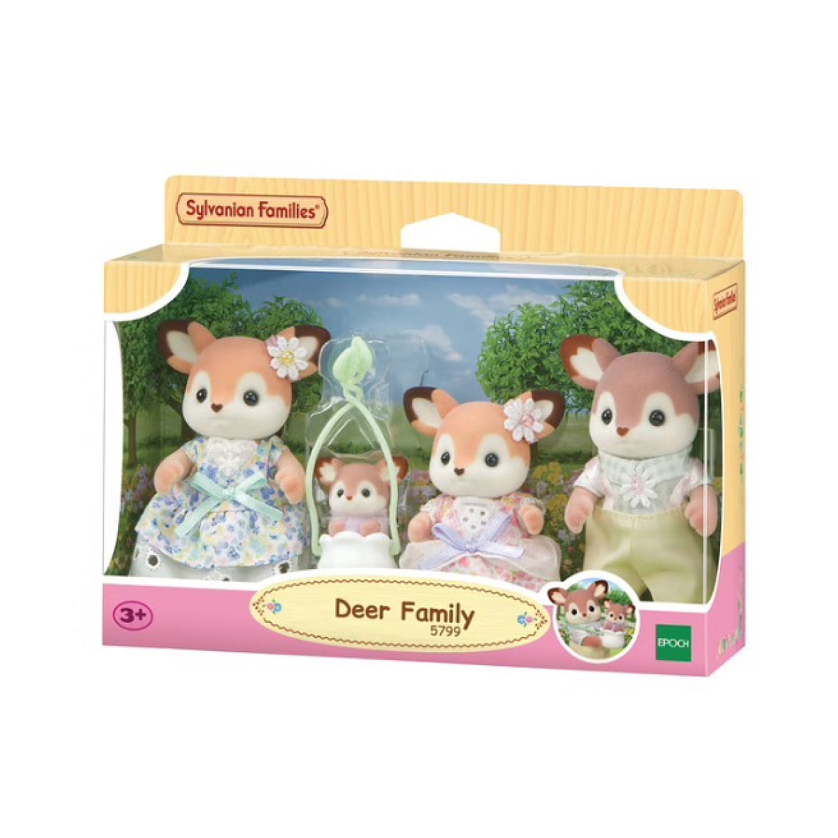 5799 - La famille Biche - Sylvanian couleur unique, SYLVANIAN FAMILIES