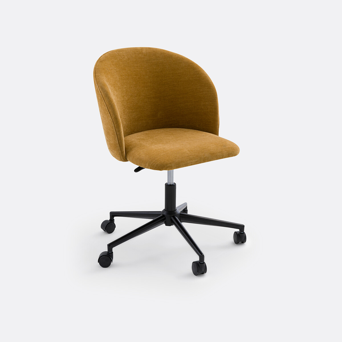 Fauteuil de bureau à roulettes, Lavergne ocre, LA REDOUTE INTERIEURS