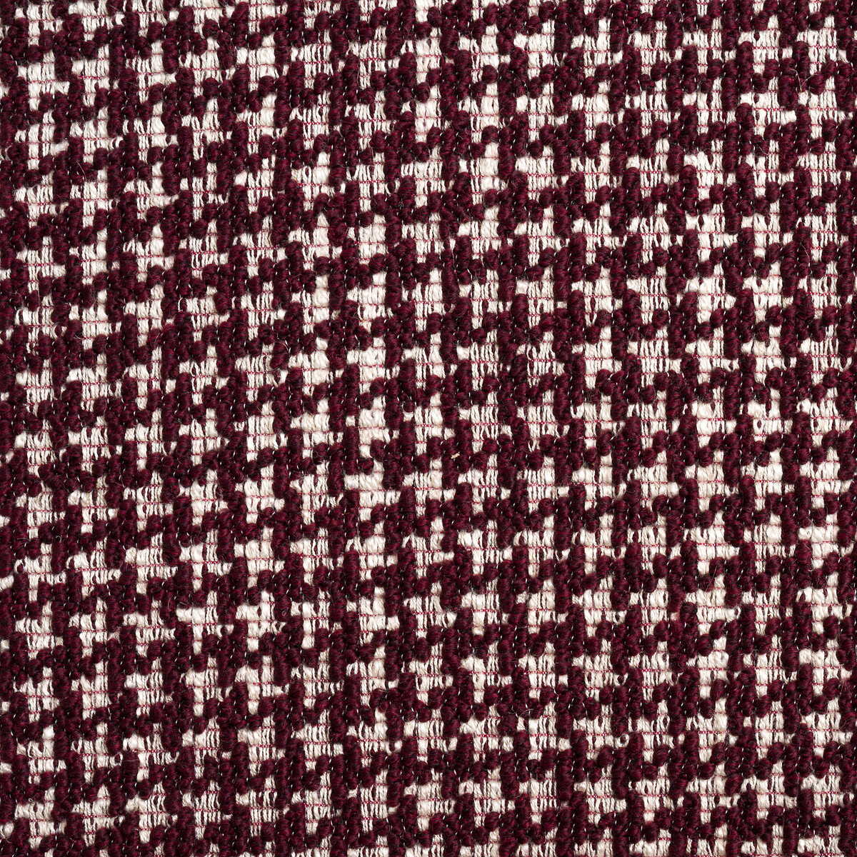 Fauteuil en métal et imprimé jacquard, ABRAXAS lie de vin, AM.PM