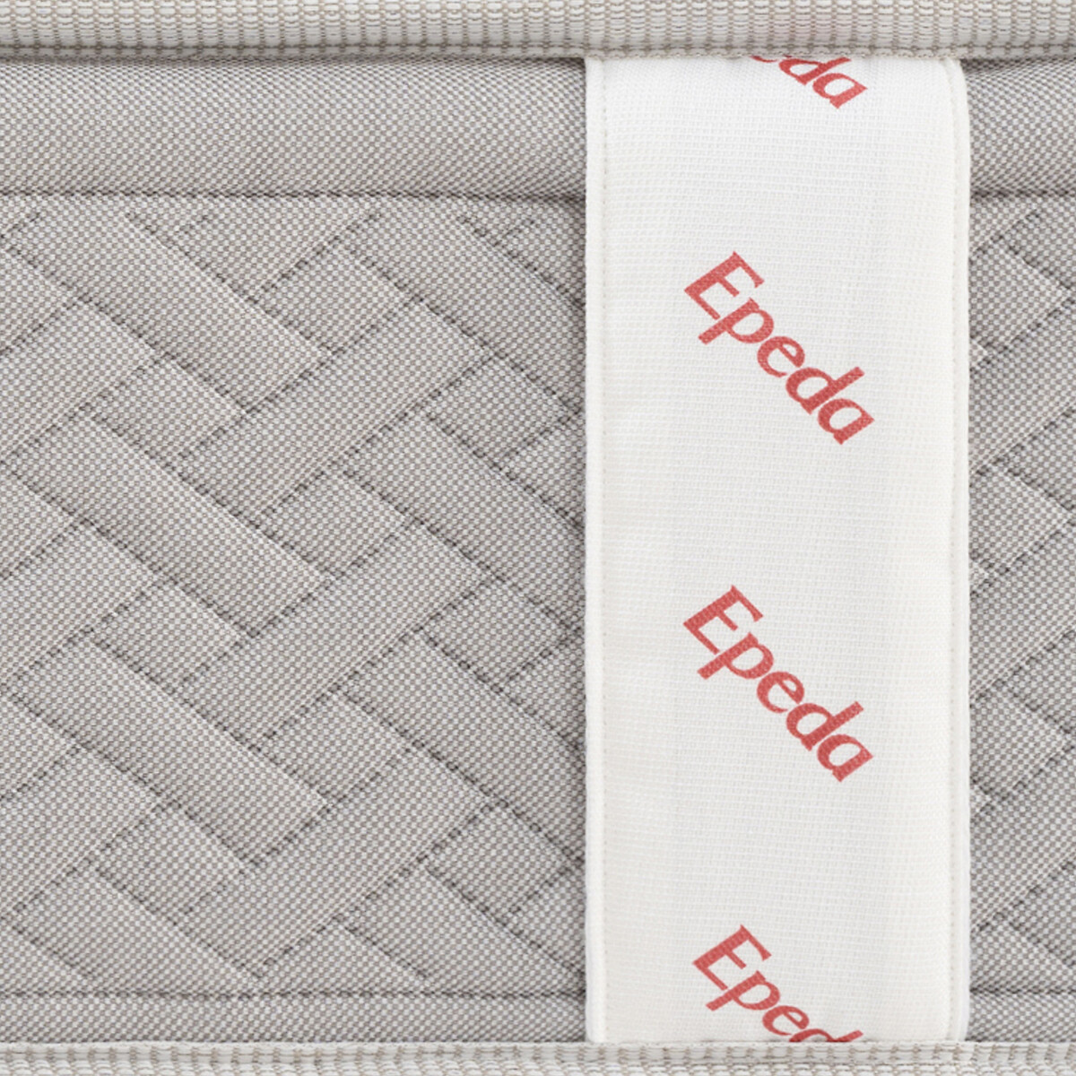 Matelas 540 ressorts ensachés ferme, Itinéraire blanc/gris souris, EPEDA