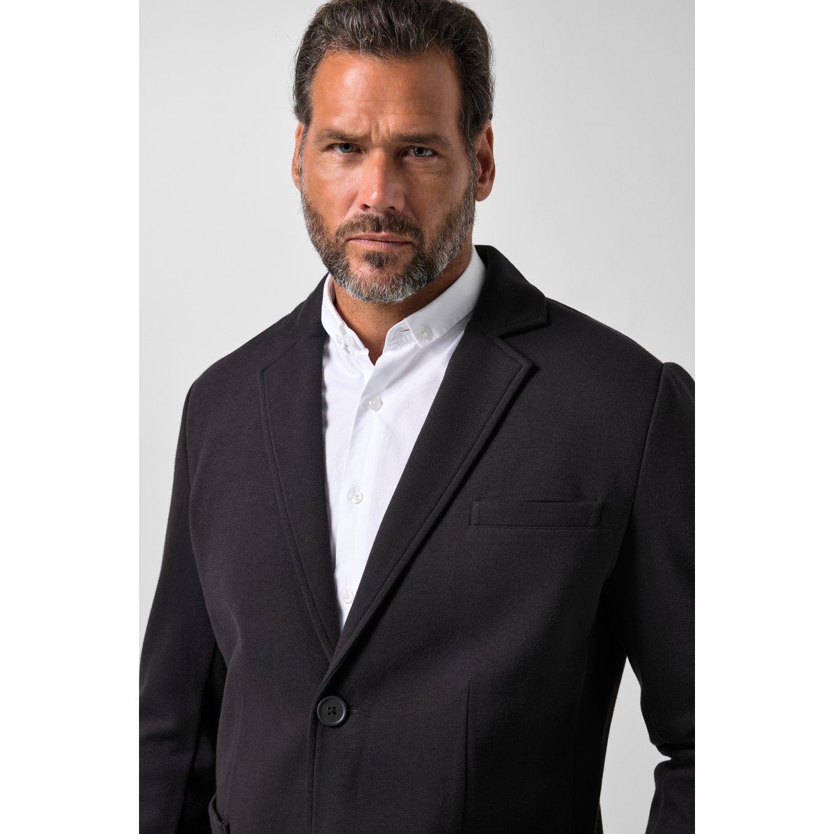 Veston NAPLES en jersey Wool Touch noir, JP1880