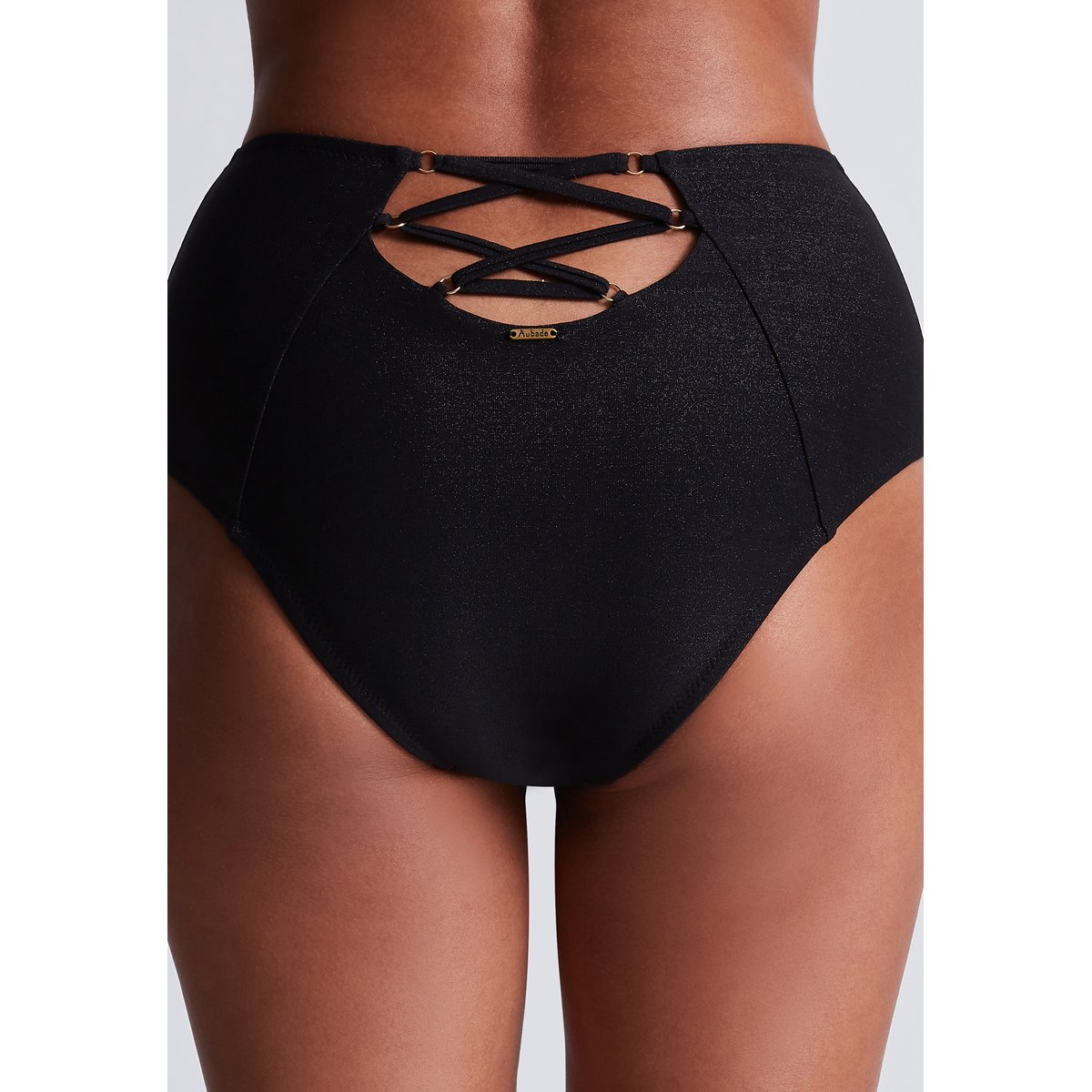 Bas de maillot de bain Culotte taille haute Summer Glow noir, AUBADE