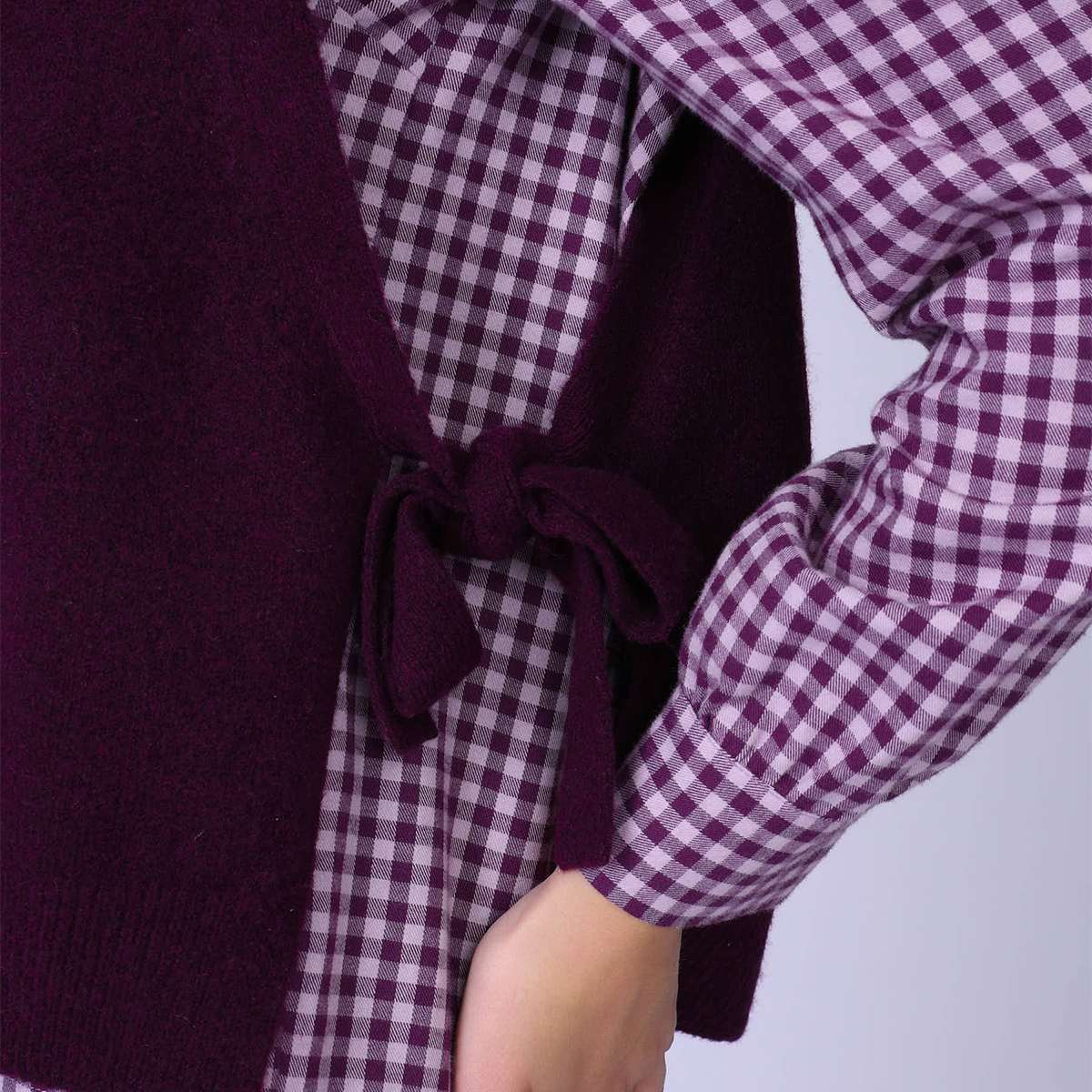 Pull Esther violet, MISE AU GREEN