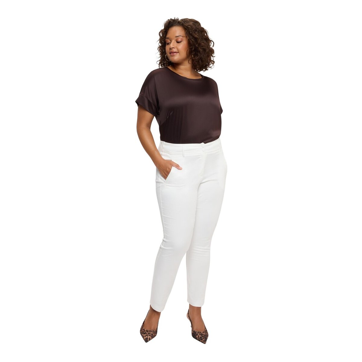 Pantalon New York stretch bleu, FIORELLA RUBINO