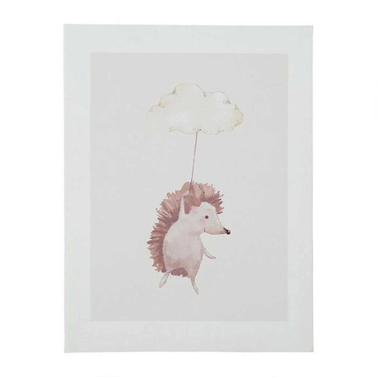 Lot de 3 tableaux toile Doudous 30x40 blanc, DECORATIE