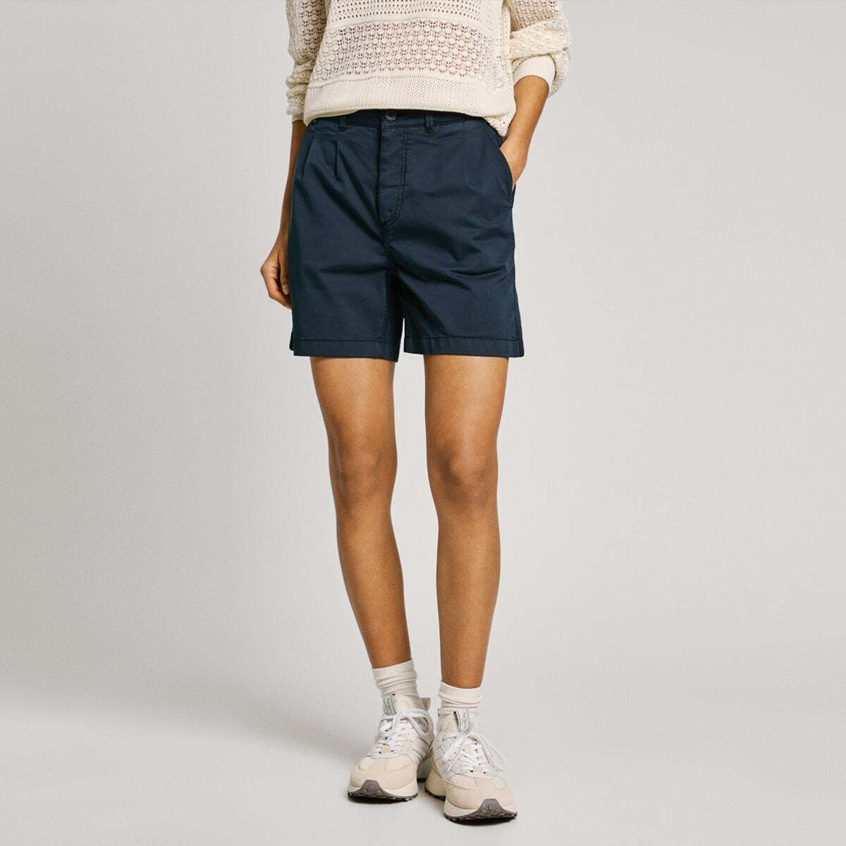 Bermuda Chino Coupe Regular bleu dulwich, PEPE JEANS