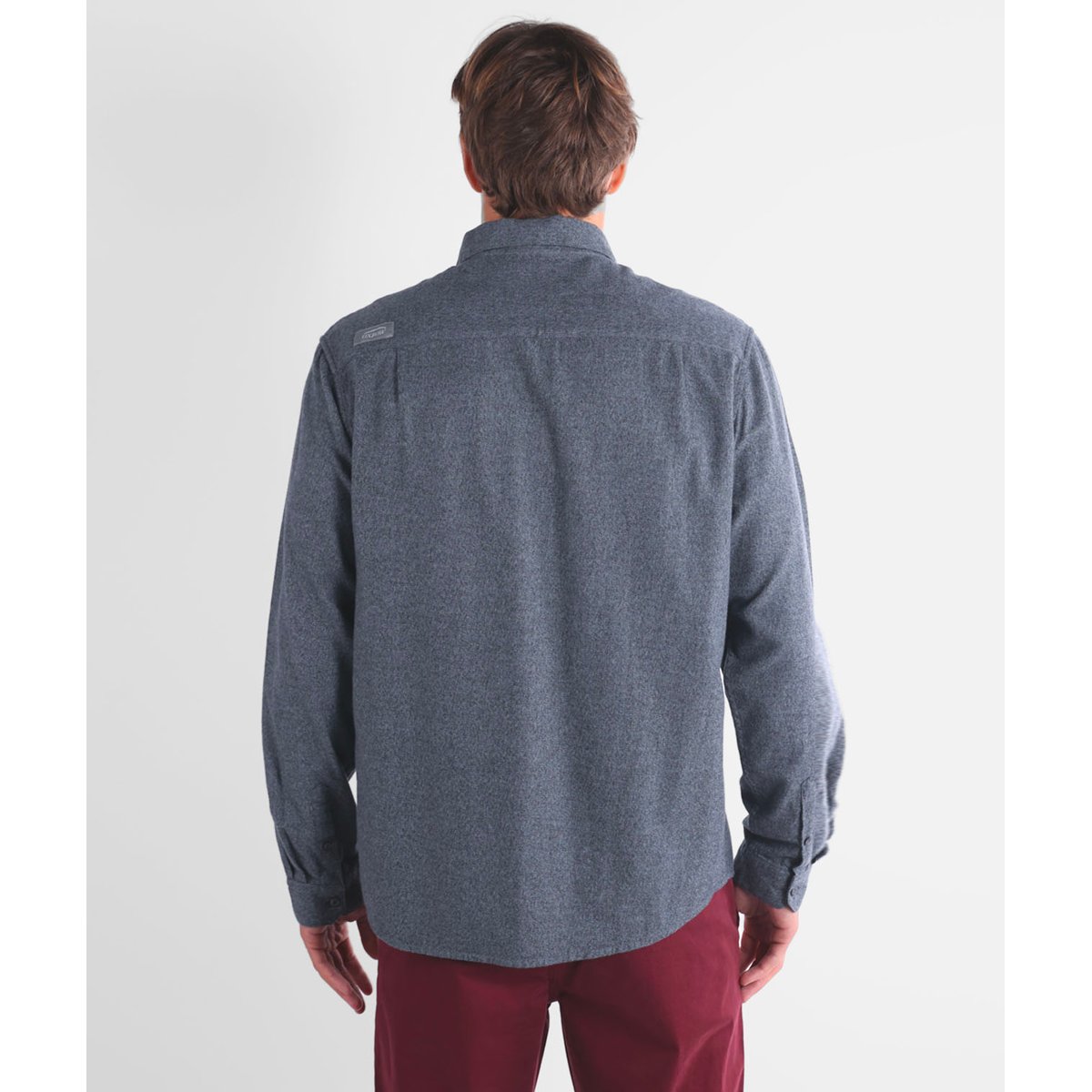 Chemise manches longues flanelle HILLTOP sharkskin heather, OXBOW