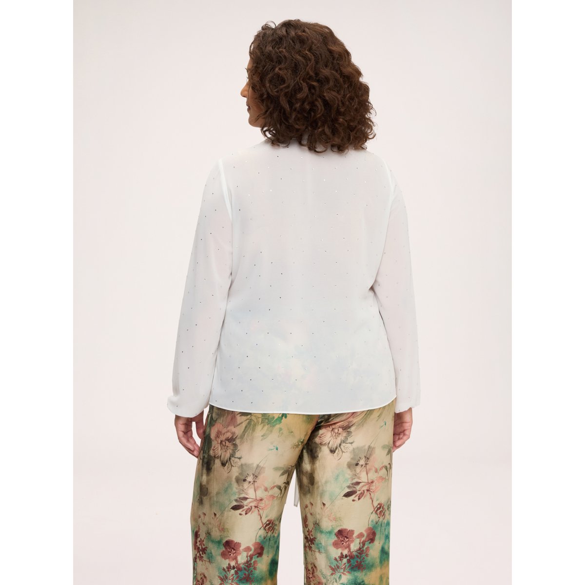 Chemise avec points lumineux blanc, FIORELLA RUBINO