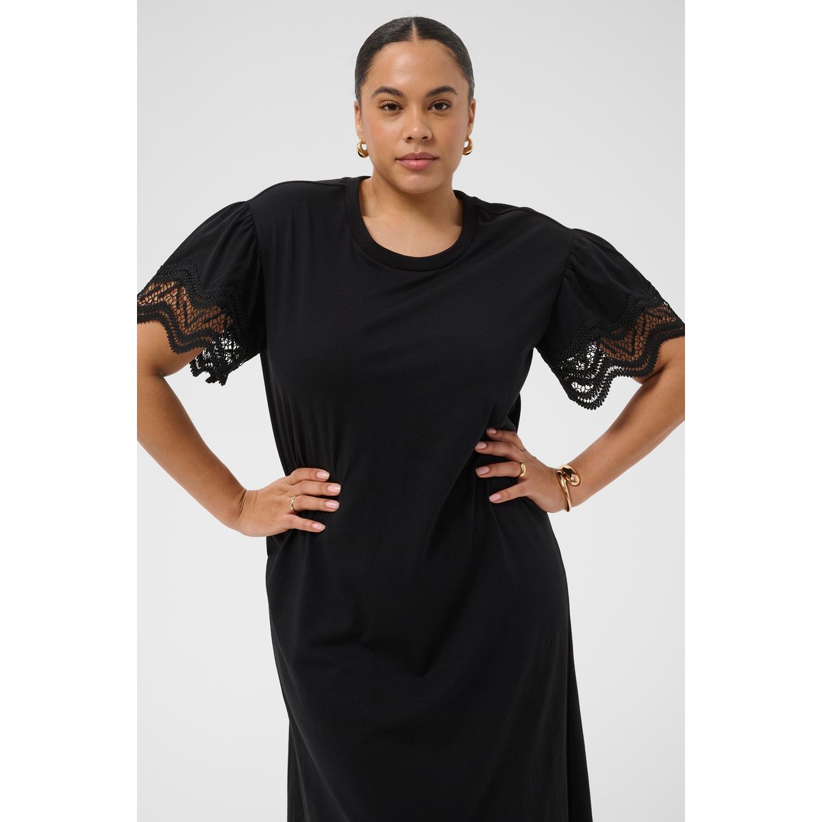 Robe noir black deep, KAFFE CURVE