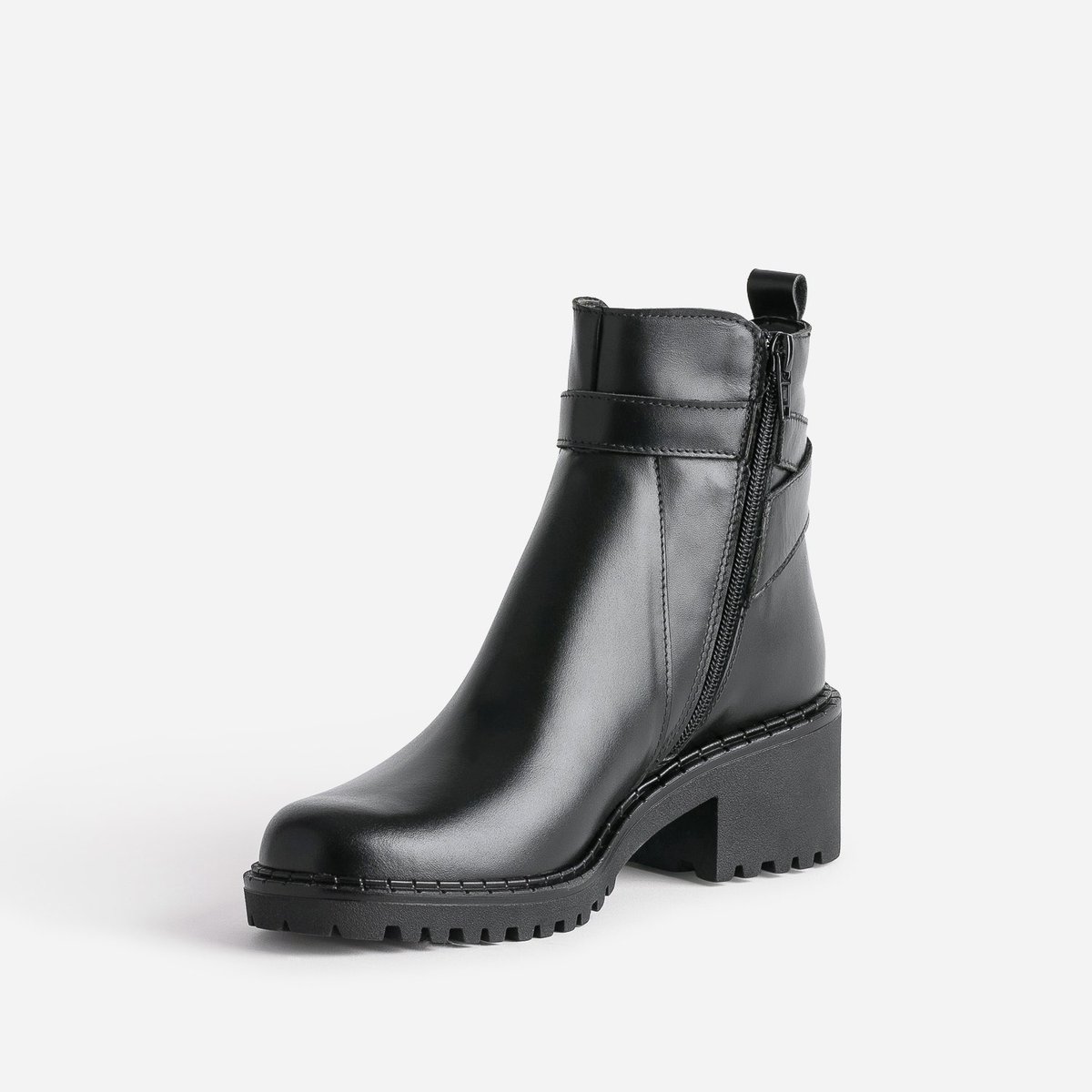 Boots en cuir ADELPHINE noir, ERAM
