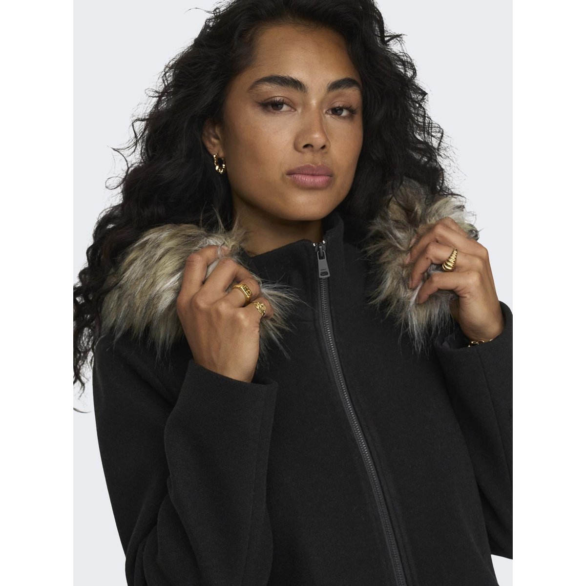 Manteau noire - black, ONLY