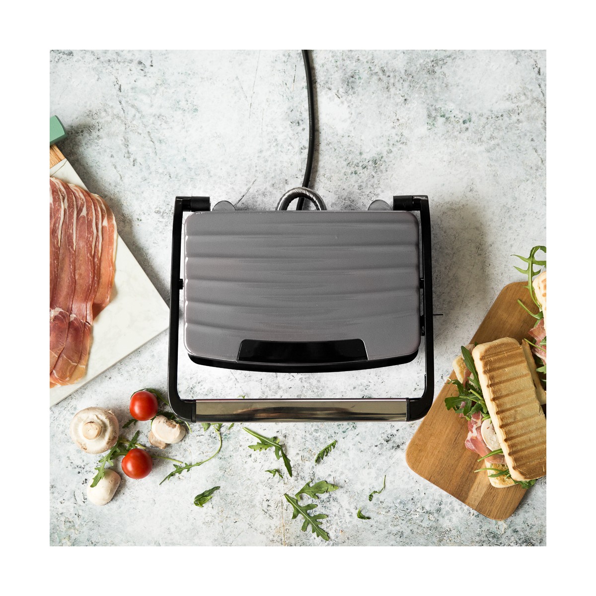 Compact grill gris, LIVOO