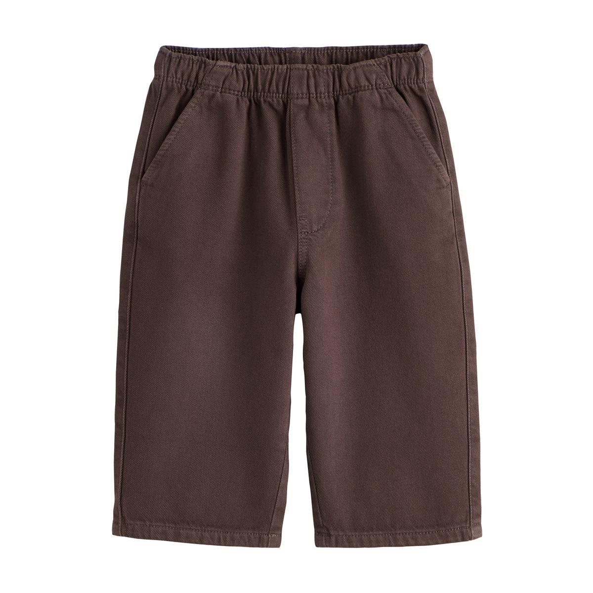 Pantalon large à enfiler, lot de 2 marron, NEXT