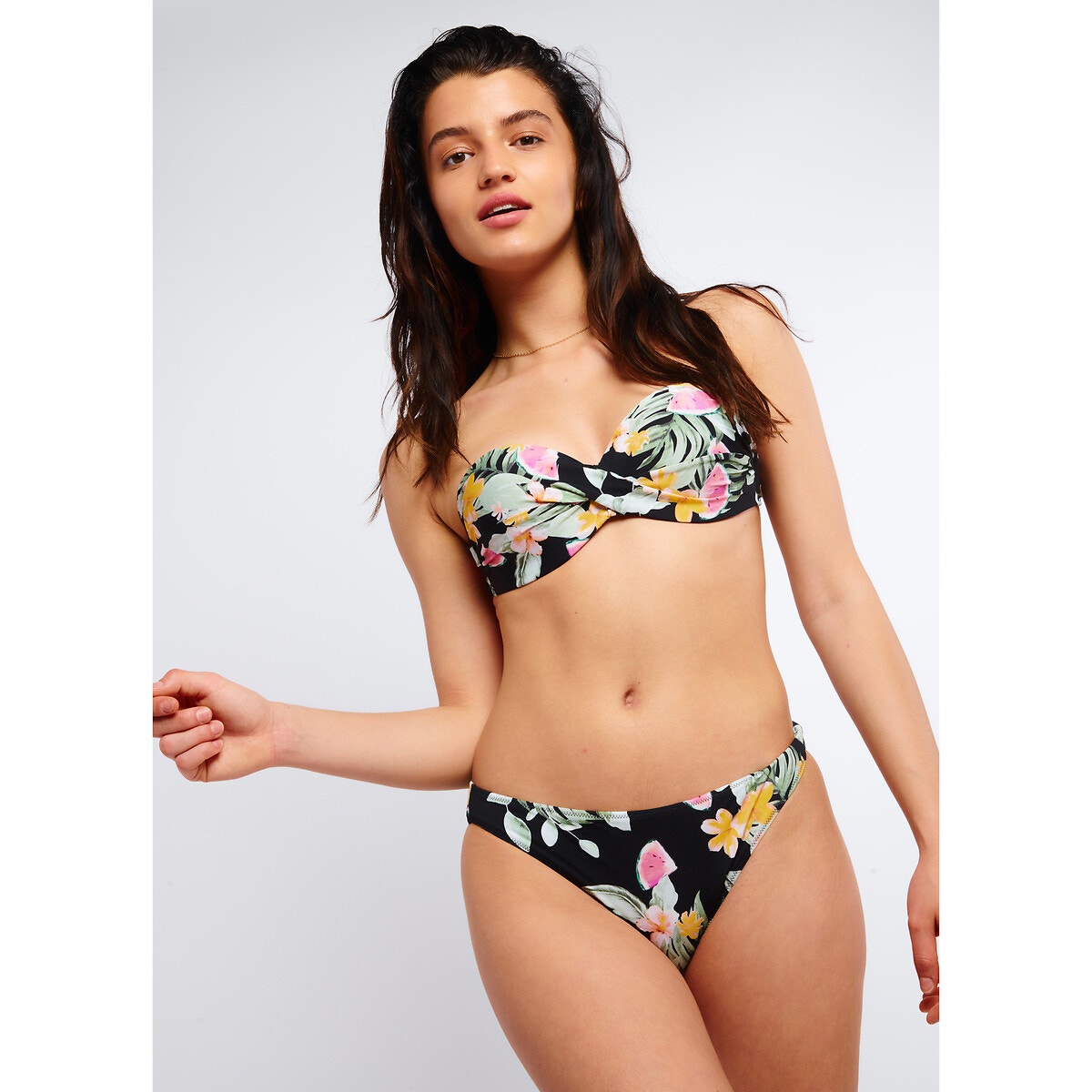 Culotte de bain Duca Wailani imprimé fond noir, BANANA MOON
