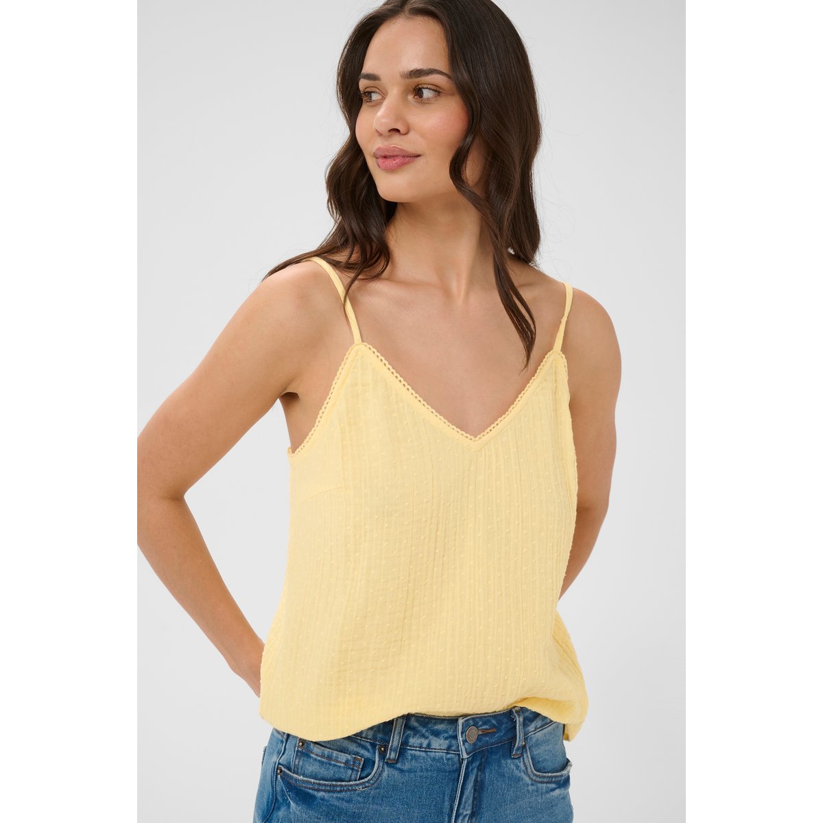 Sans manches jaune sunlight, KAFFE