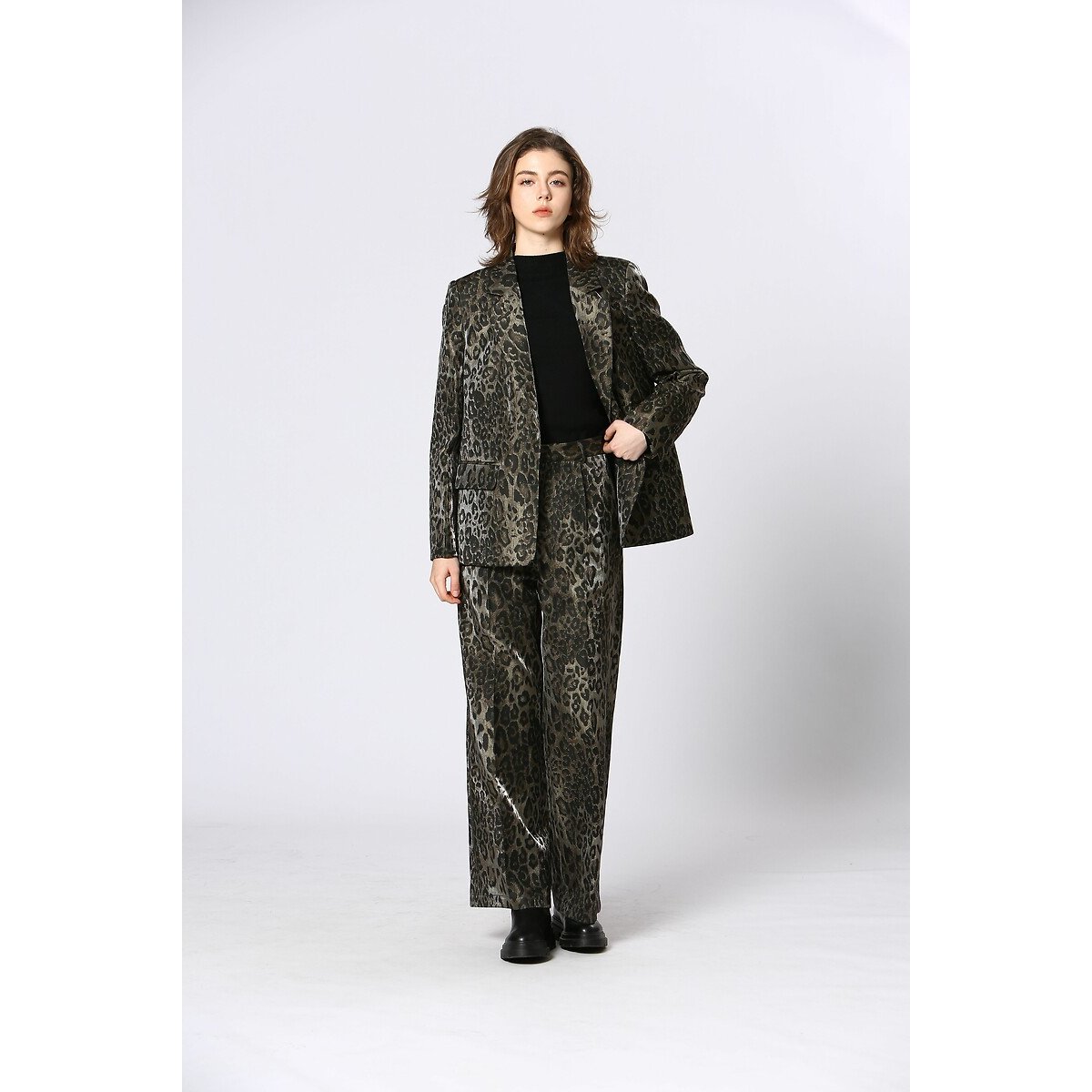 Leopard Print Trousers leopard print, SEE U SOON