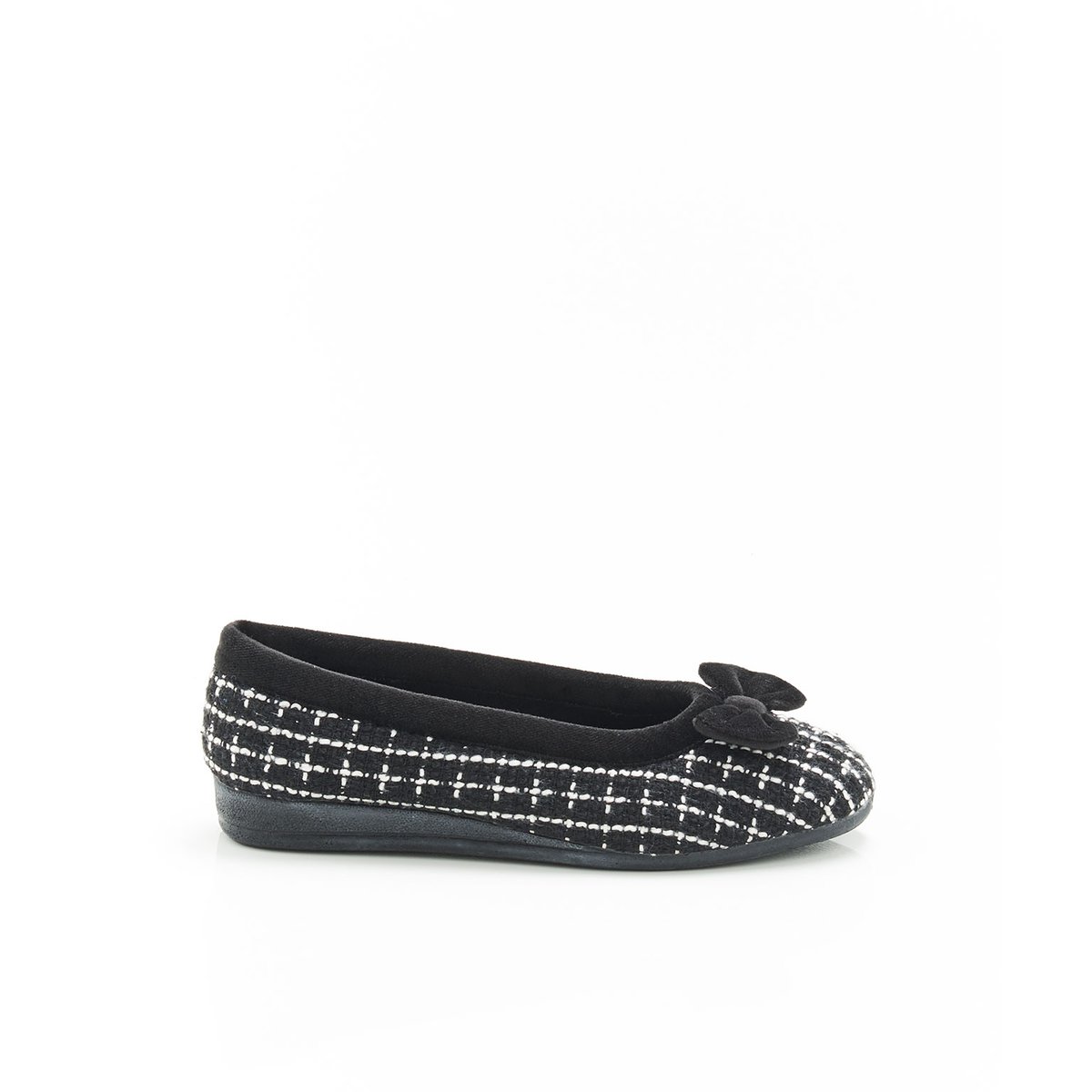 Ballerines Thermolactyl noir carreaux, DAMART