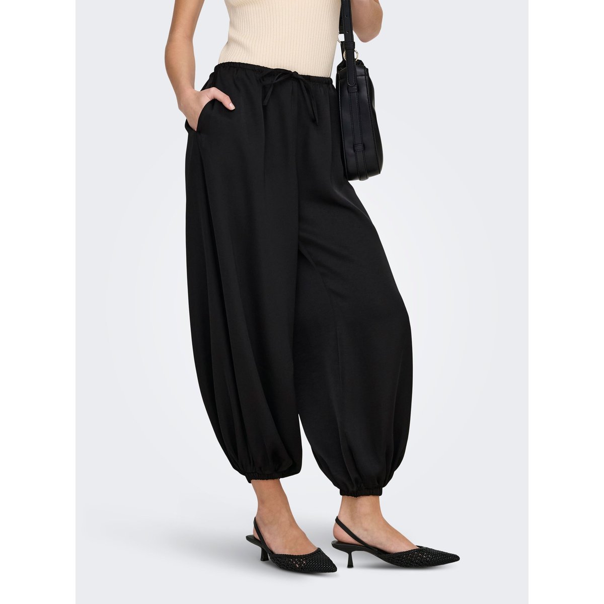 Pantalon À Jambe Large black 1, JDY