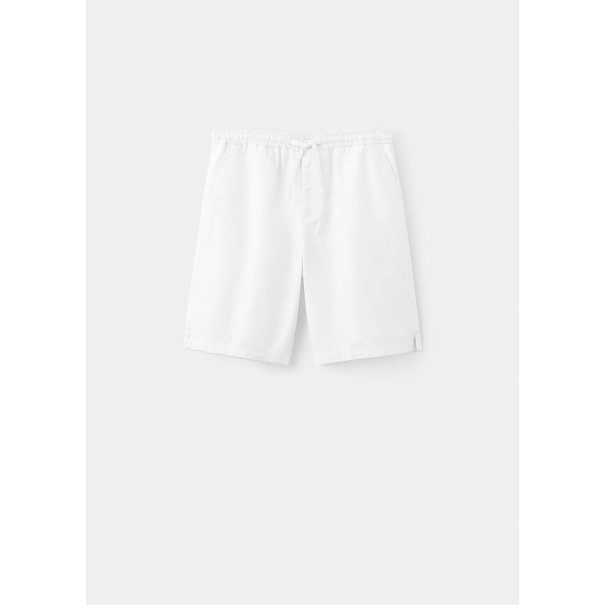Bermuda coton lin blanc cassé, MANGO TEEN