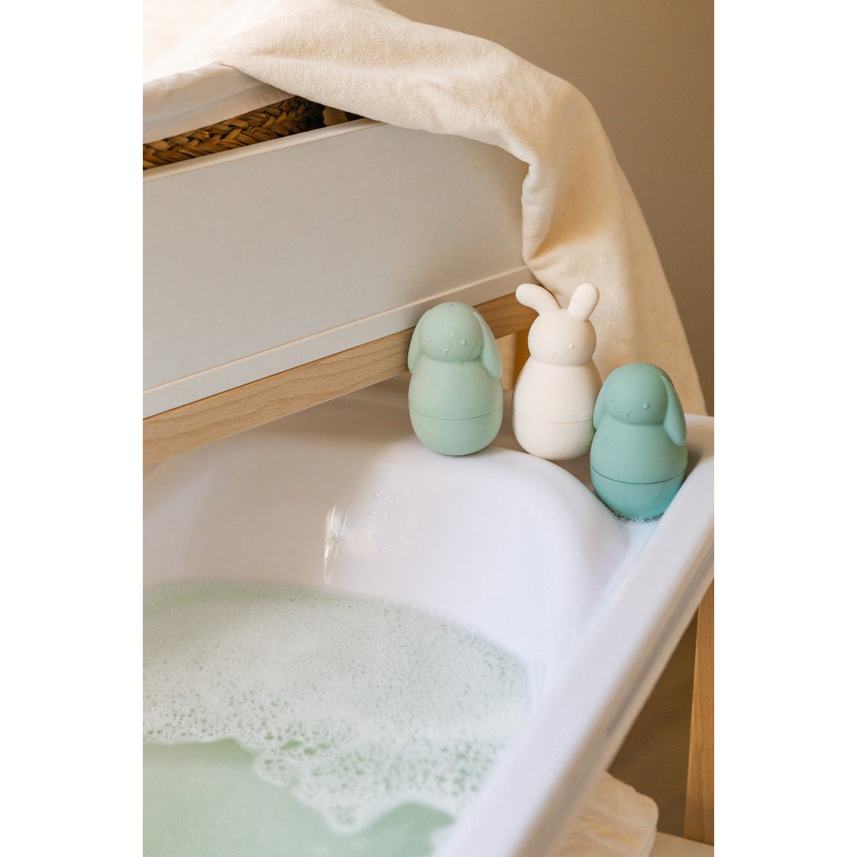 Set de 3 jouets de bain en silicone multicolore, SUAVINEX
