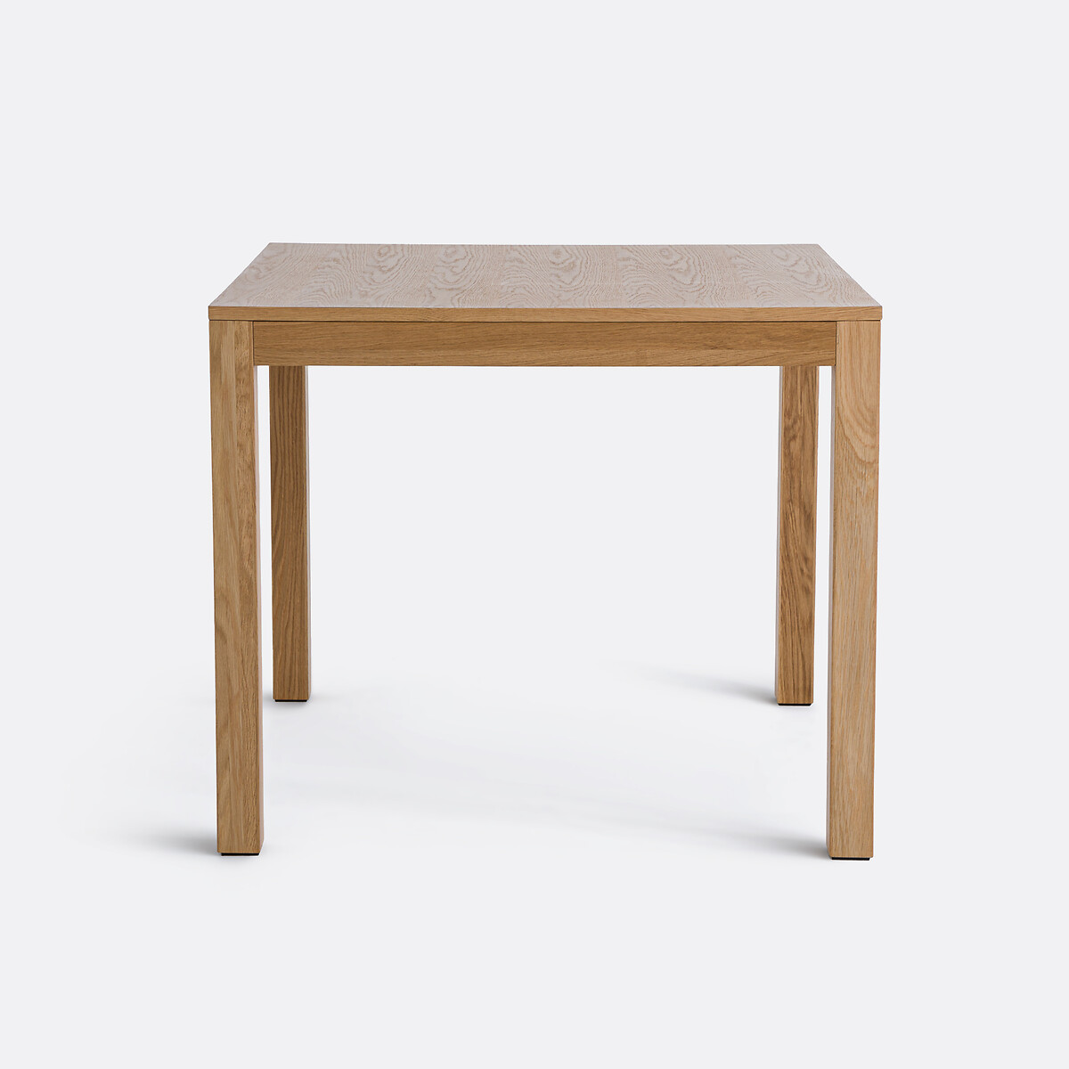 Table à manger, carrée, bords droits, en chêne et plaqué, 2 à 4 couverts, NUSSO coloris chêne, LA REDOUTE INTERIEURS