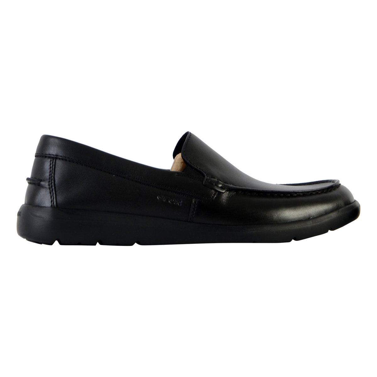 Mocassins Cuir Leitan noir, GEOX
