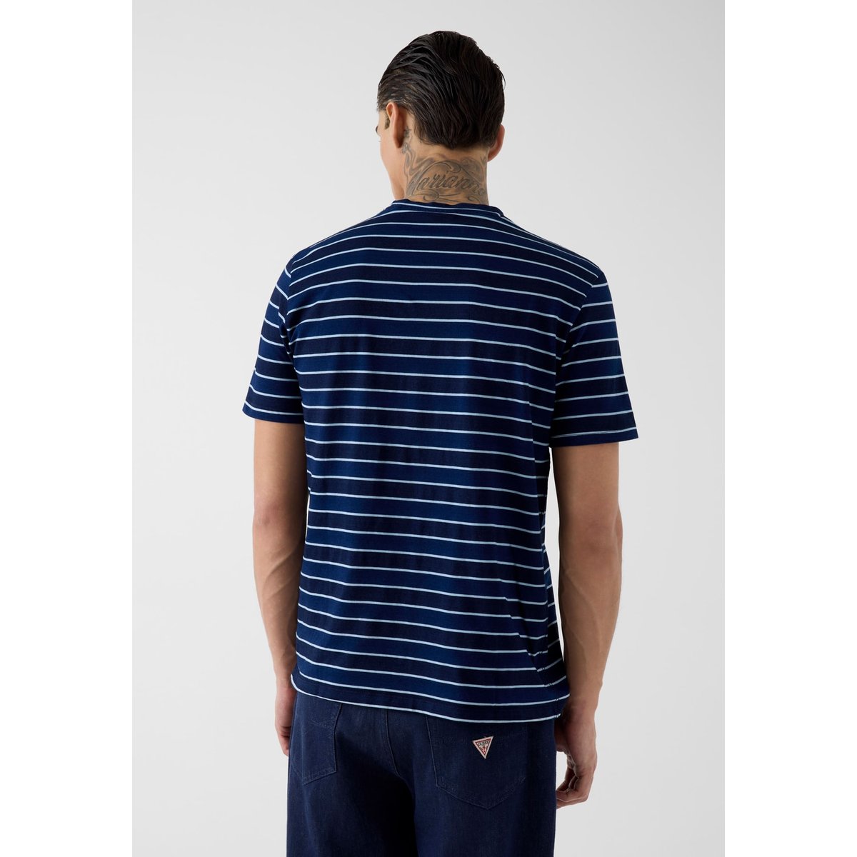 T-Shirt Rayé noir multi, GUESS