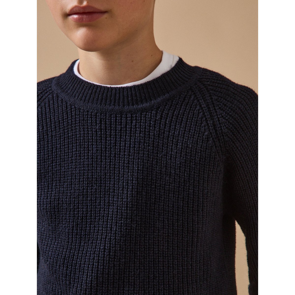 Pull en laine marine, CYRILLUS