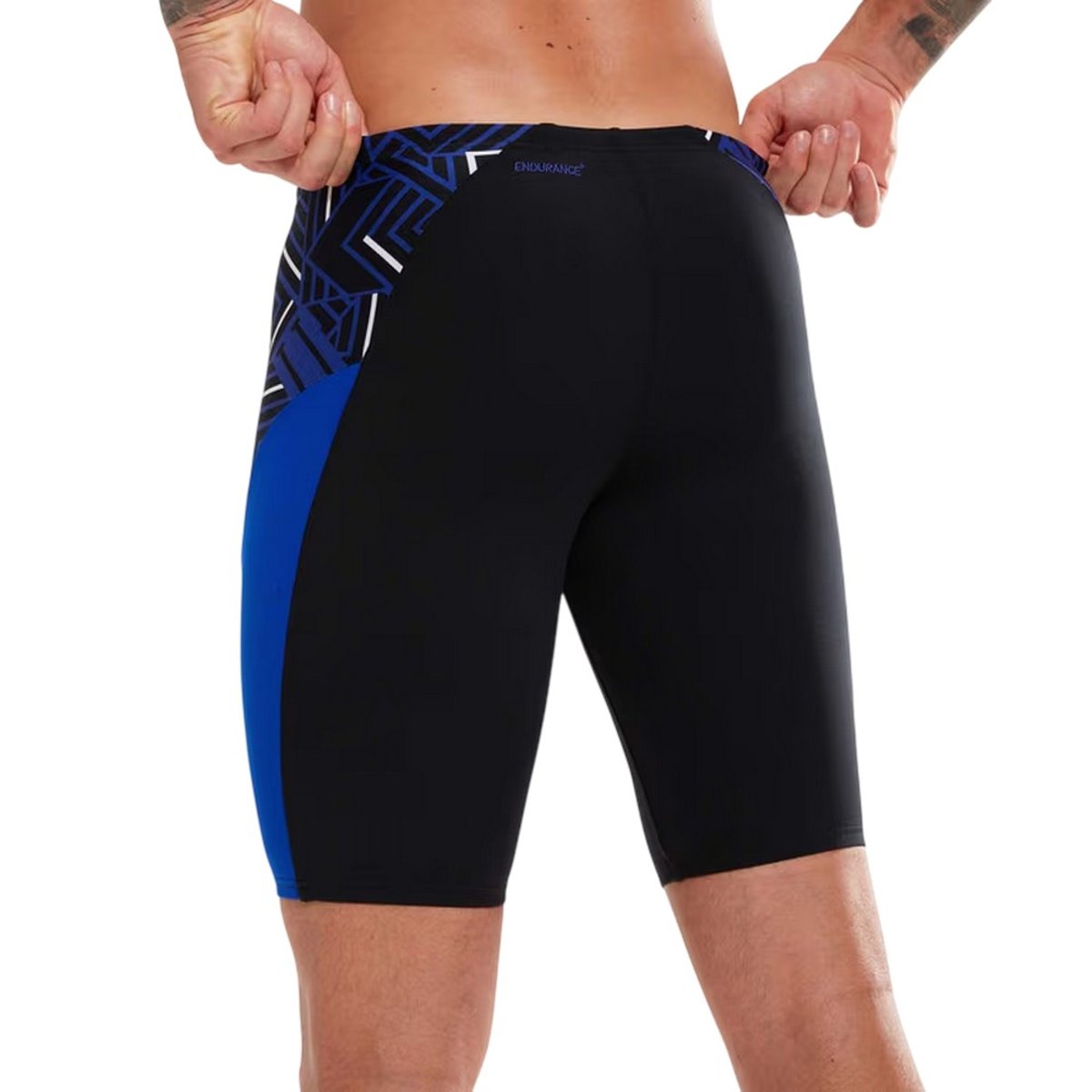 Jammer de natation natation motif/style géométrique SPLICE noir, SPEEDO